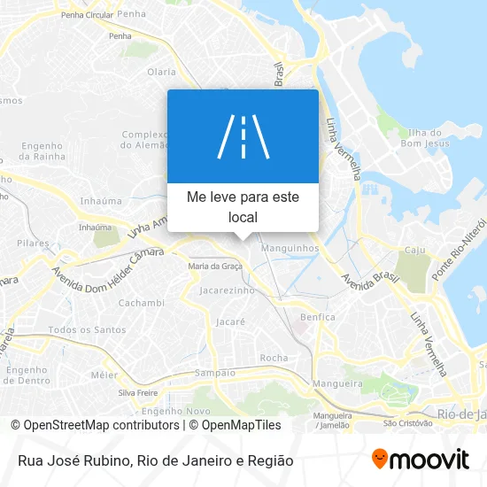 Rua José Rubino mapa