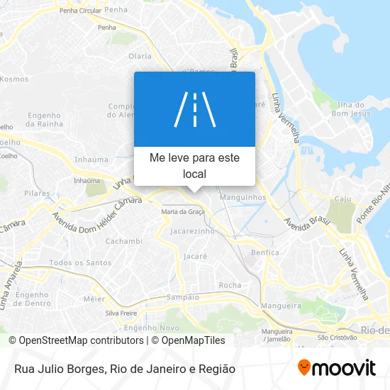 Rua Julio Borges mapa