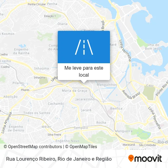 Rua Lourenço Ribeiro mapa