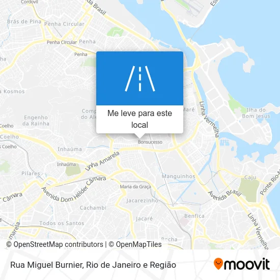 Rua Miguel Burnier mapa