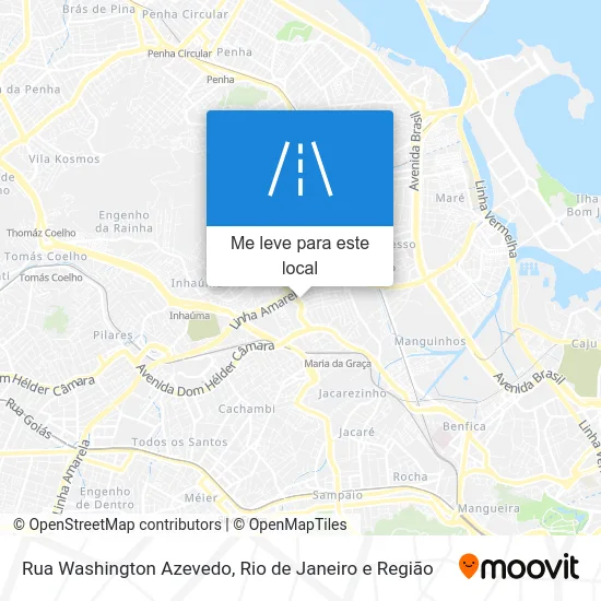 Rua Washington Azevedo mapa
