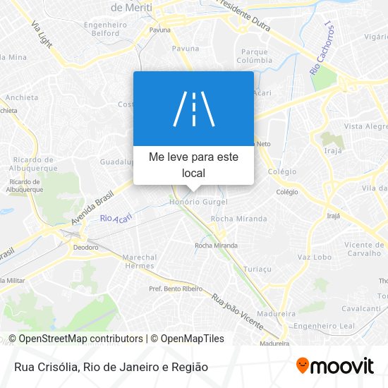Rua Crisólia mapa