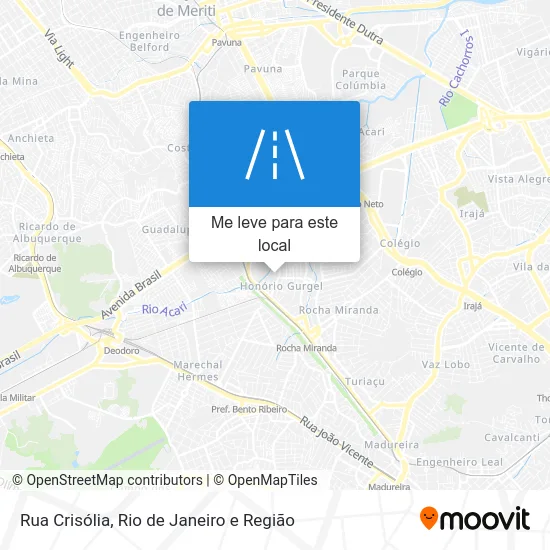 Rua Crisólia mapa