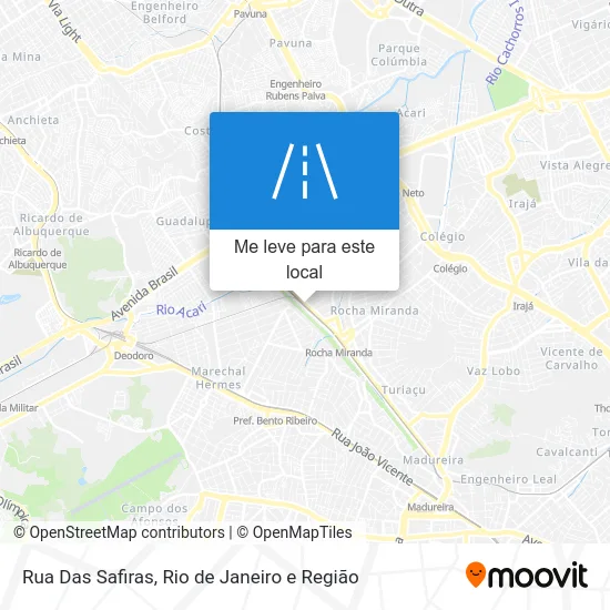 Rua Das Safiras mapa
