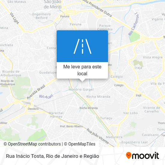 Rua Inácio Tosta mapa