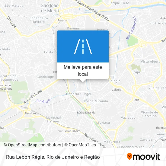 Rua Lebon Régis mapa