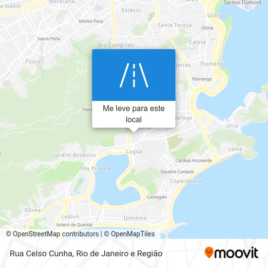 Rua Celso Cunha mapa