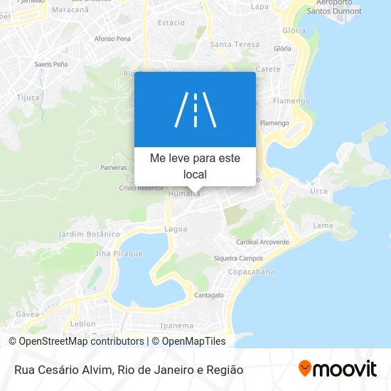 Rua Cesário Alvim mapa