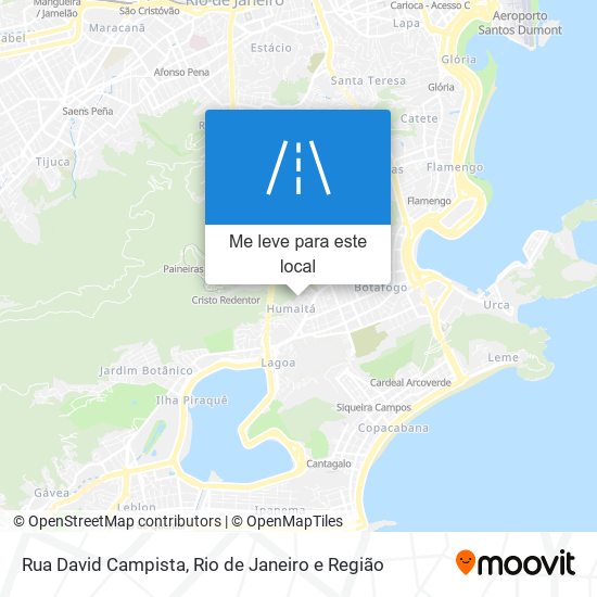 Rua David Campista mapa