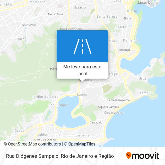 Rua Diógenes Sampaio mapa