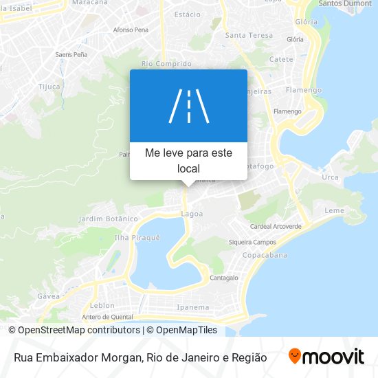 Rua Embaixador Morgan mapa