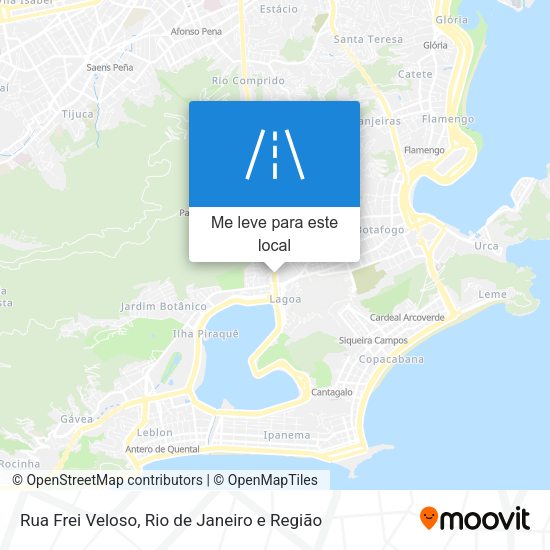 Rua Frei Veloso mapa
