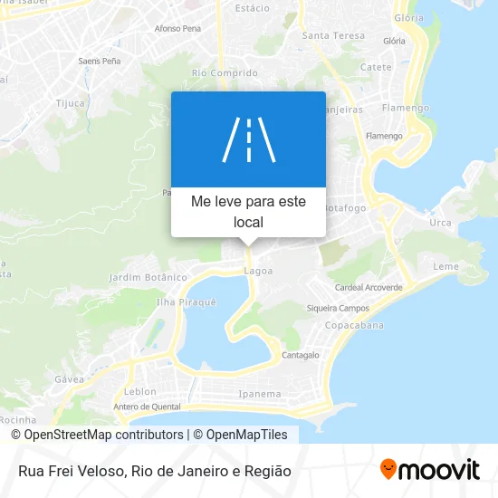 Rua Frei Veloso mapa