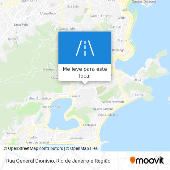 Rua General Dionísio mapa