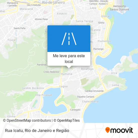 Rua Icatu mapa