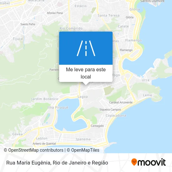 Rua Maria Eugênia mapa