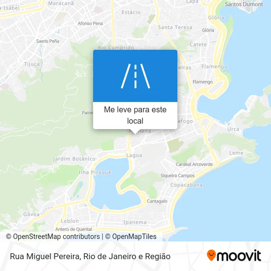Rua Miguel Pereira mapa