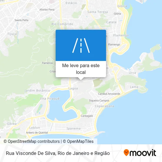 Rua Visconde De Silva mapa