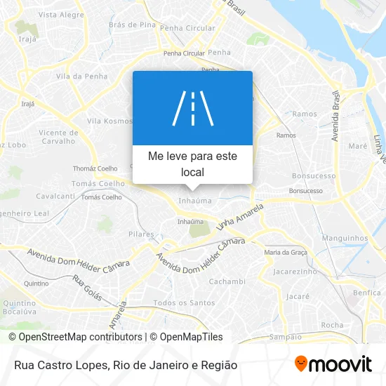 Rua Castro Lopes mapa