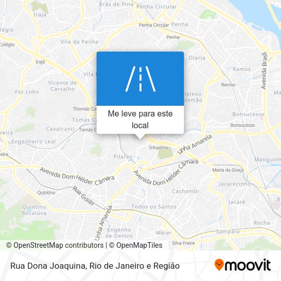Rua Dona Joaquina mapa