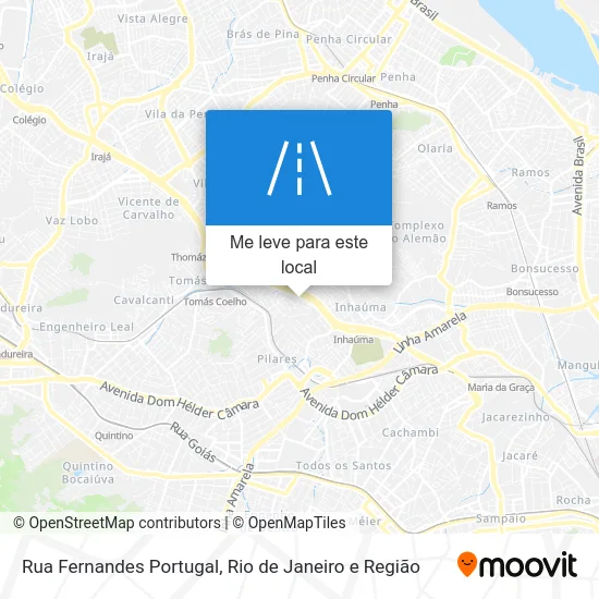 Rua Fernandes Portugal mapa