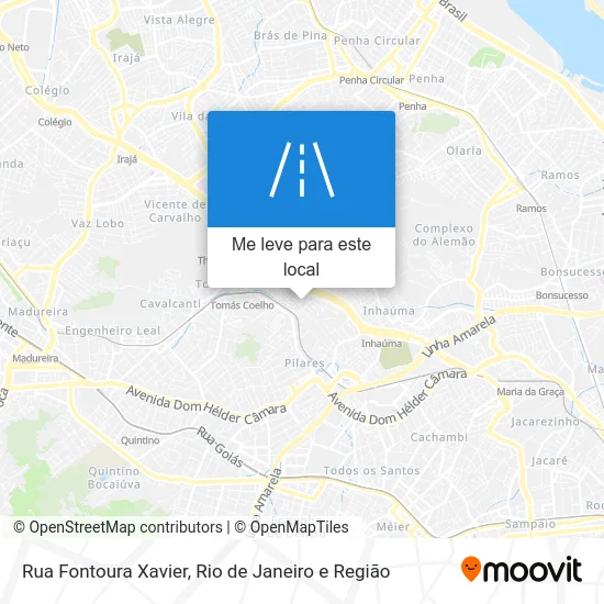 Rua Fontoura Xavier mapa