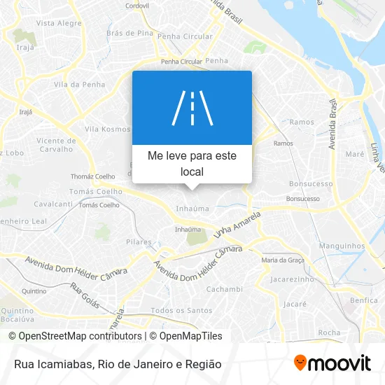 Rua Icamiabas mapa