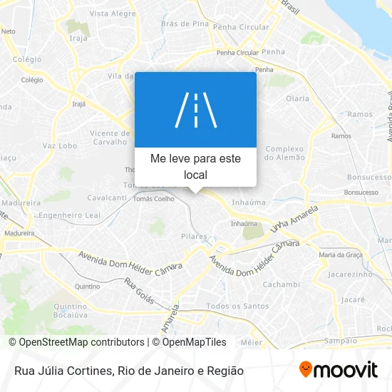 Rua Júlia Cortines mapa