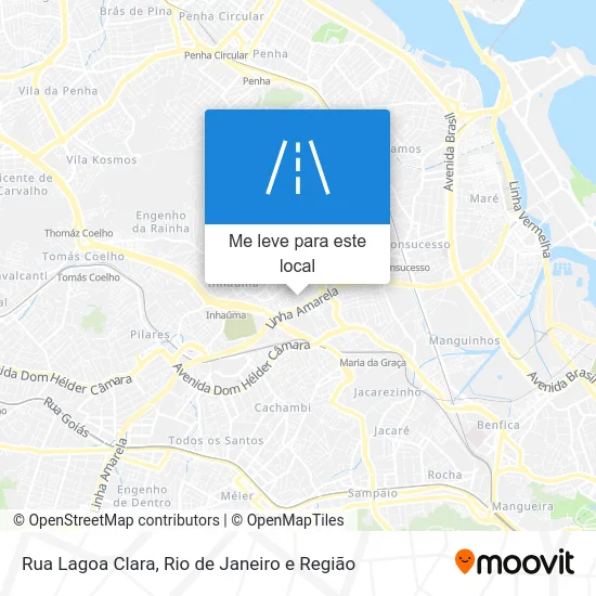 Rua Lagoa Clara mapa