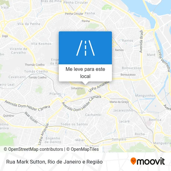 Rua Mark Sutton mapa