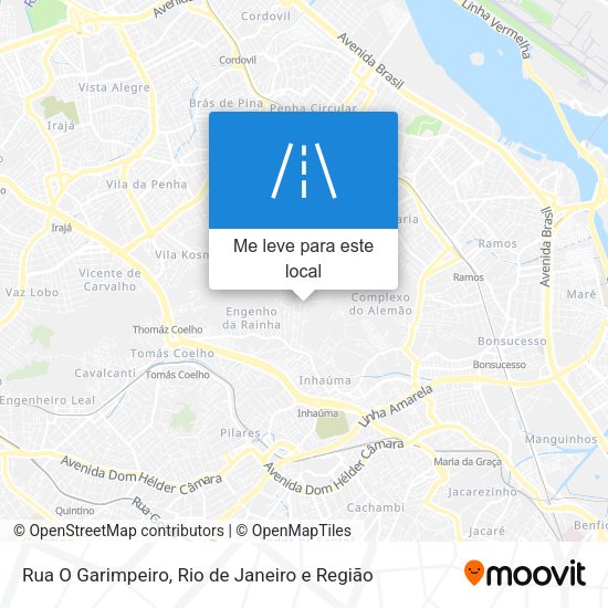 Rua O Garimpeiro mapa