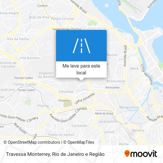 Travessa Monterrey mapa