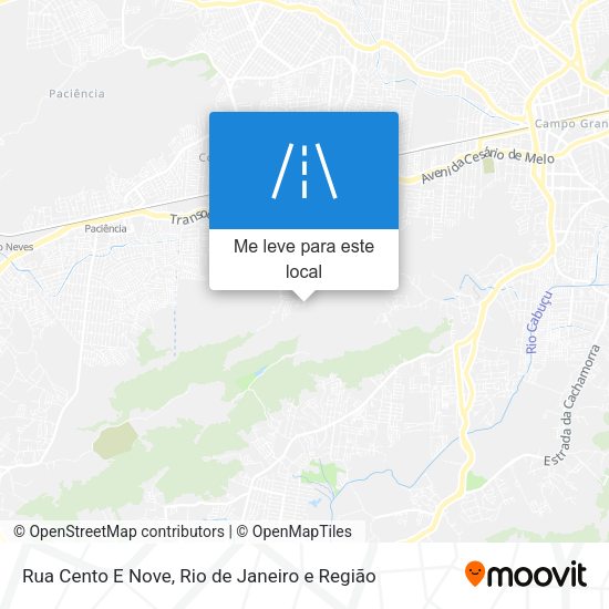 Rua Cento E Nove mapa