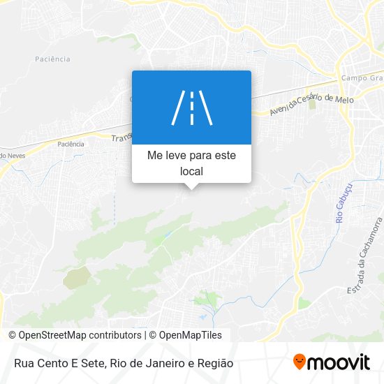 Rua Cento E Sete mapa