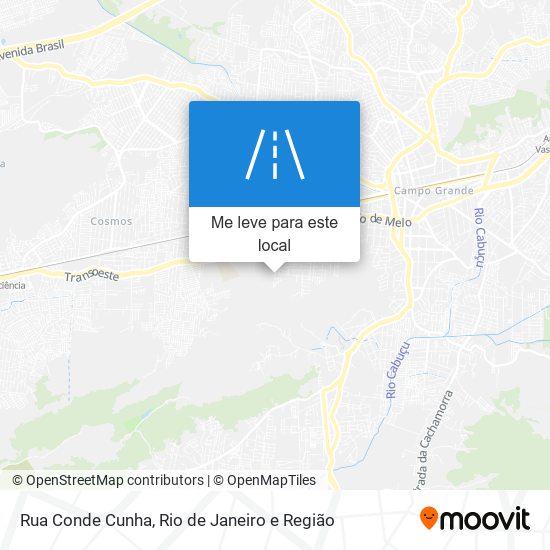 Rua Conde Cunha mapa