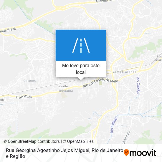 Rua Georgina Agostinho Jejos Miguel mapa