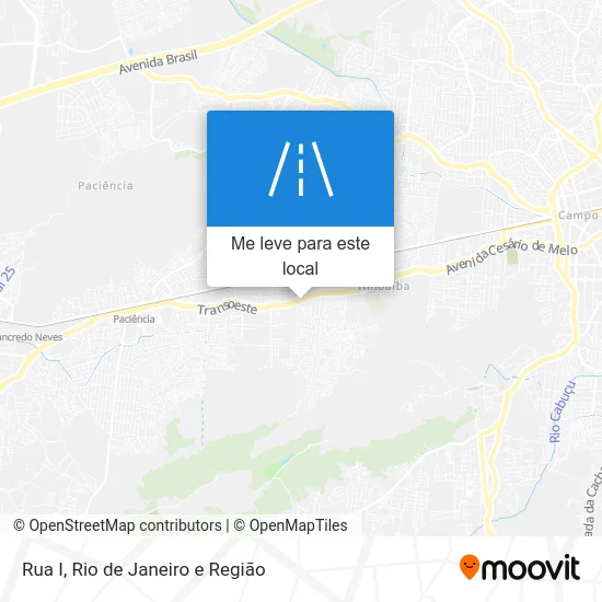 Rua I mapa