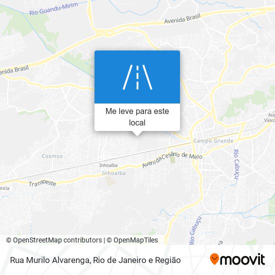 Rua Murilo Alvarenga mapa