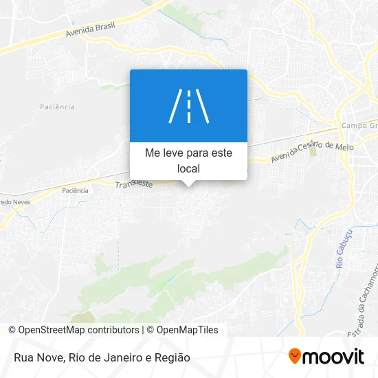 Rua Nove mapa