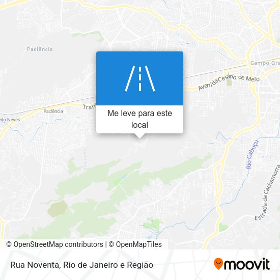 Rua Noventa mapa