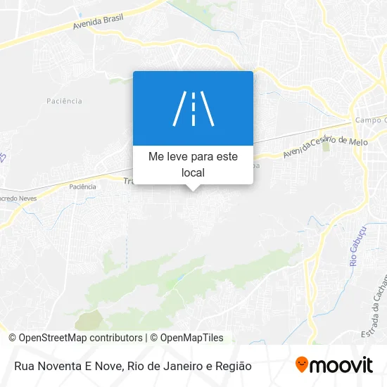Rua Noventa E Nove mapa