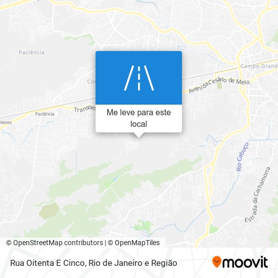 Rua Oitenta E Cinco mapa