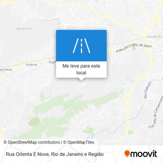 Rua Oitenta E Nove mapa