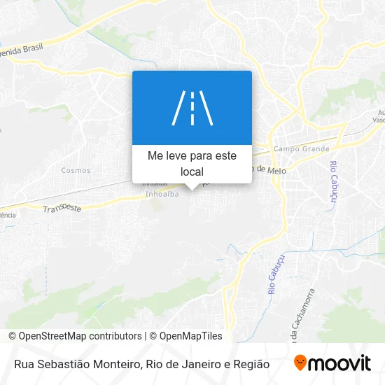 Rua Sebastião Monteiro mapa