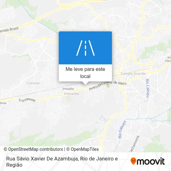 Rua Sávio Xavier De Azambuja mapa