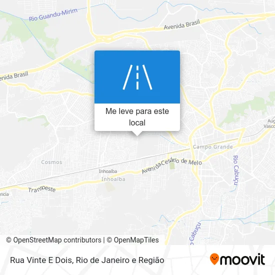 Rua Vinte E Dois mapa