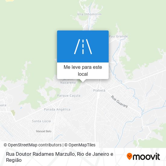 Rua Doutor Radames Marzullo mapa