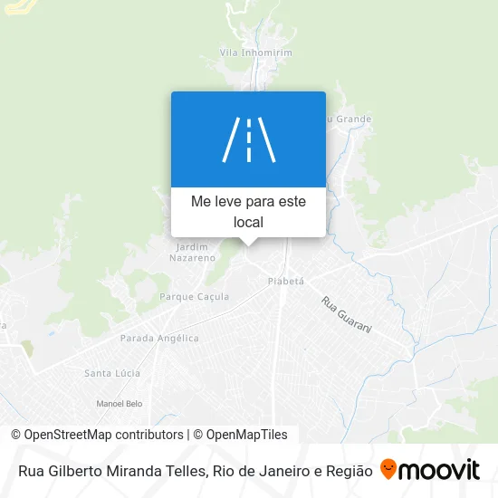 Rua Gilberto Miranda Telles mapa
