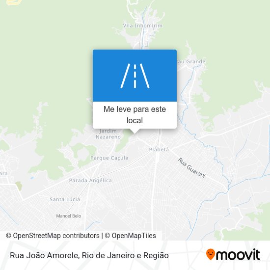 Rua João Amorele mapa