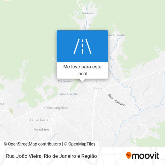 Rua João Vieira mapa